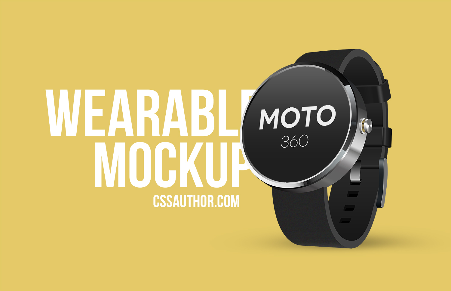 Moto 360 PSD Mockup