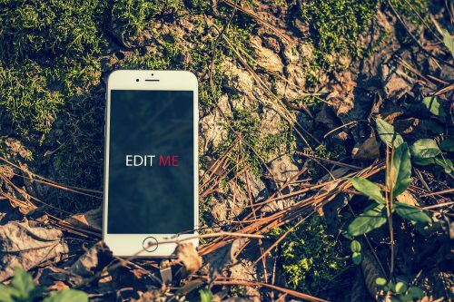 Outdoor iPhone Mockup PSD