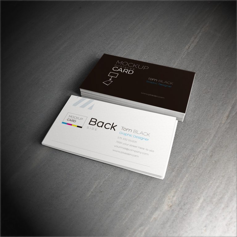 PSD Business Card Mockup