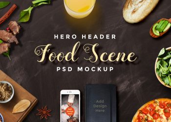 Set Hero Header Scene Mockups