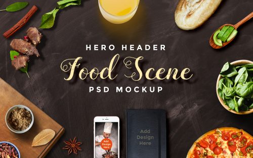 Set Hero Header Scene Mockups