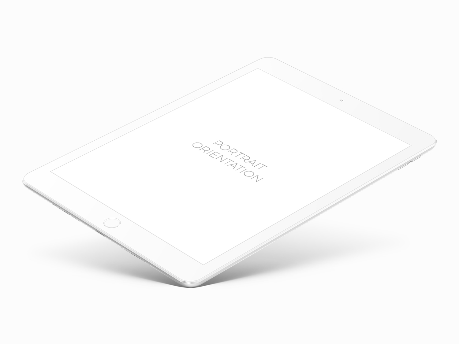 White iPad Mockup