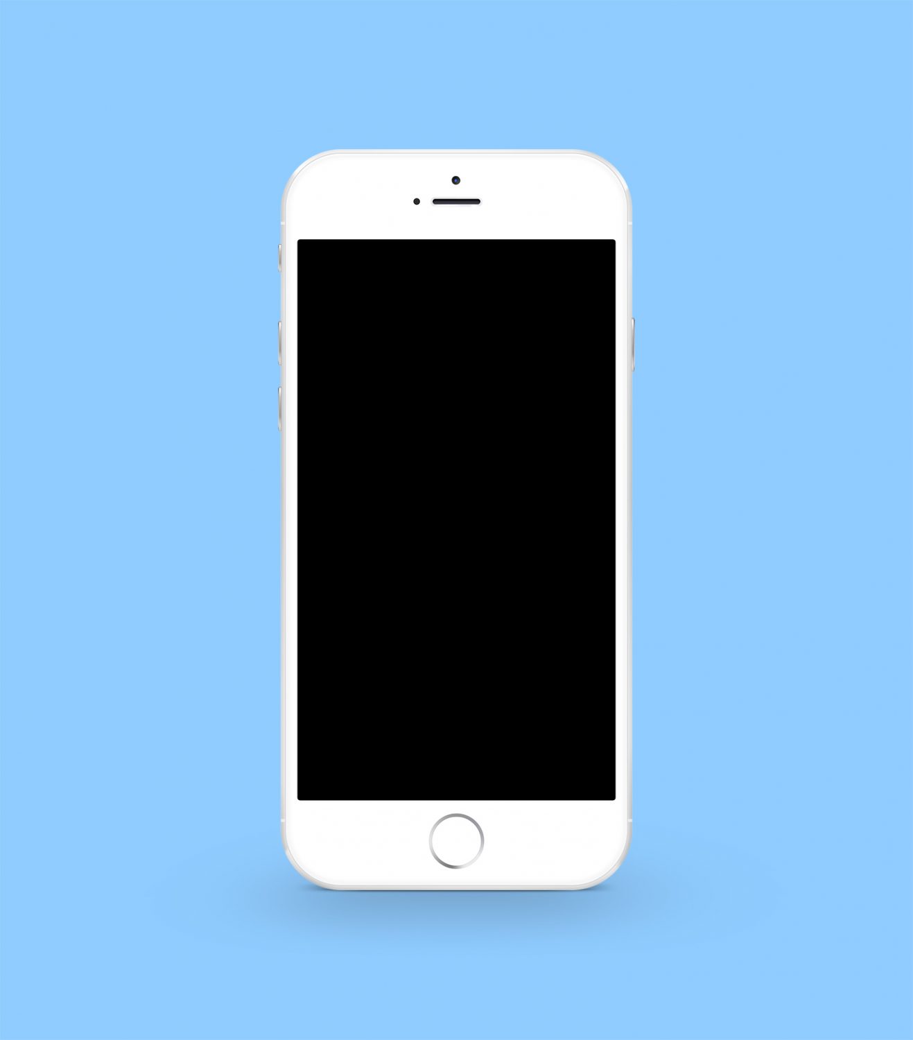 White iPhone 6 Plus Mockup