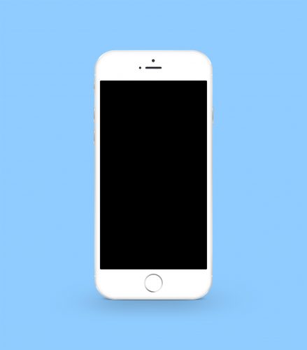 White iPhone 6 Plus Mockup