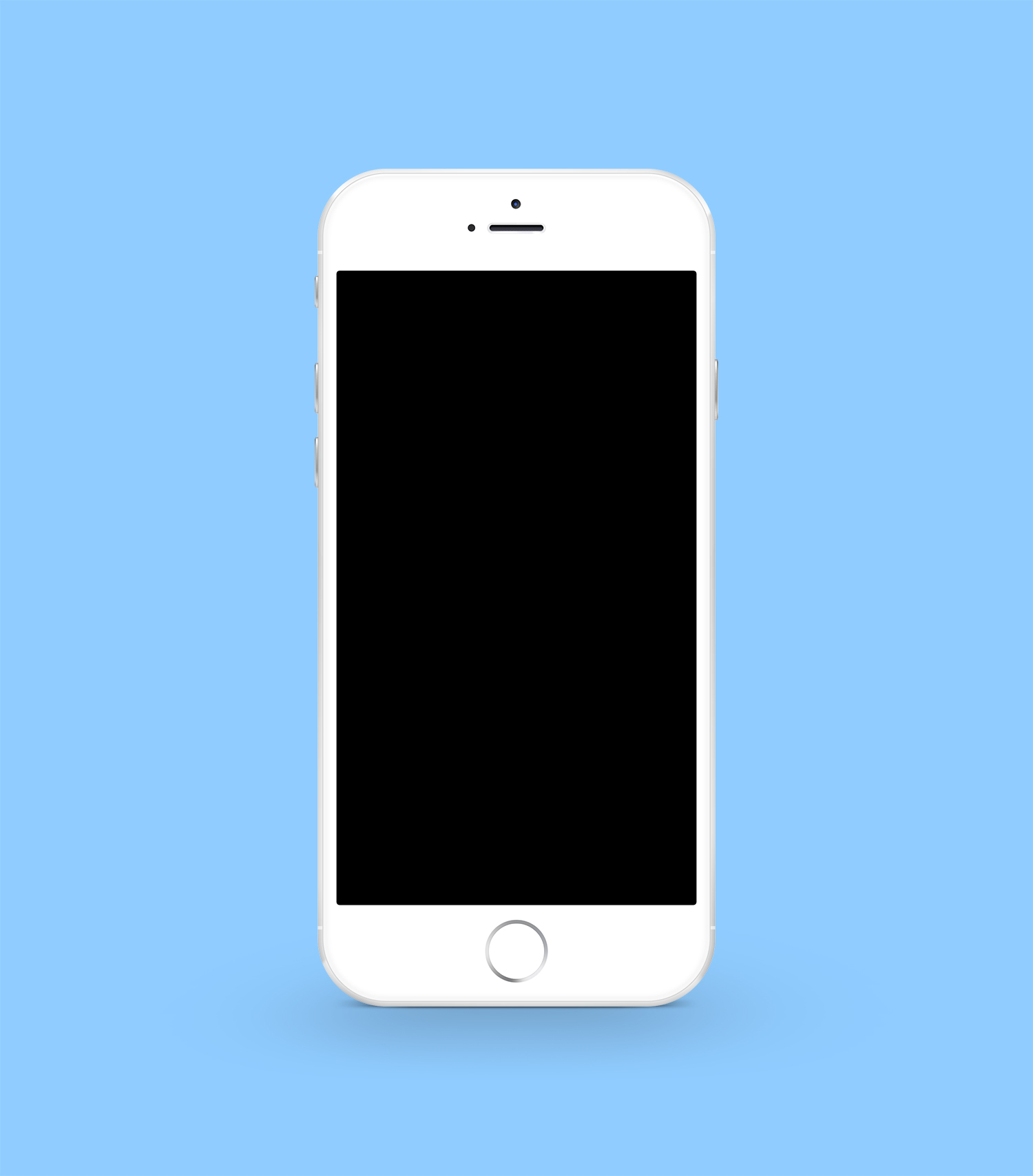 White iPhone 6 Plus Mockup