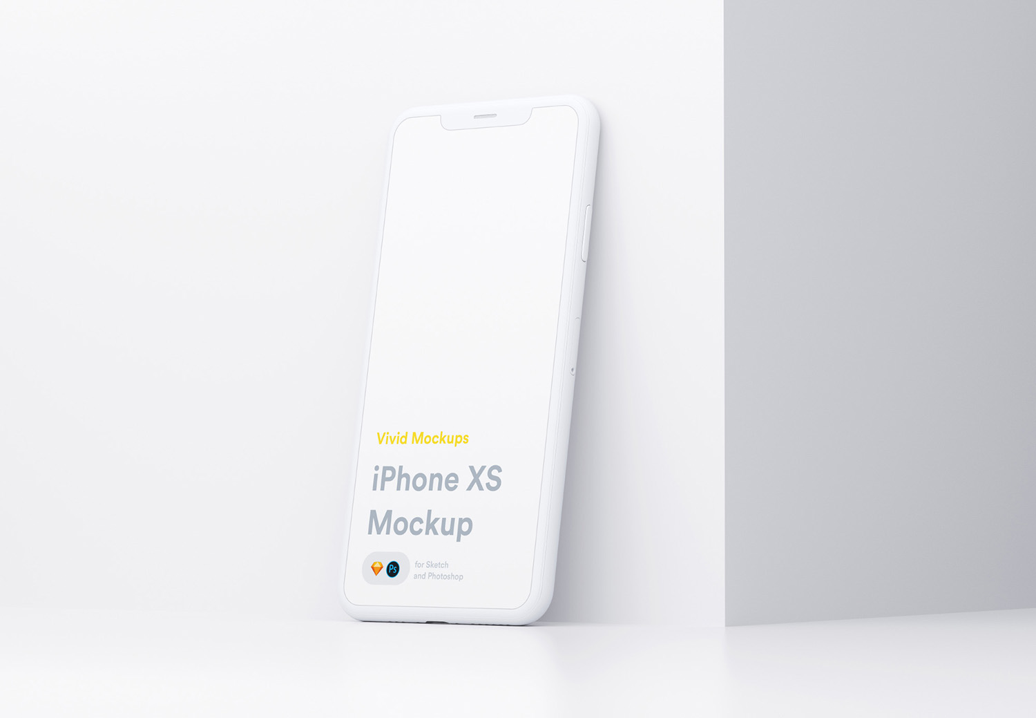 White iPhone Free Mockup