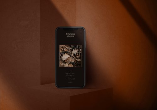 iPhone 6 PSD Mockup Dark Background