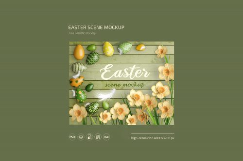 Easter Free Mockup Set