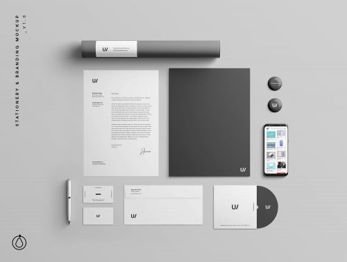 Advanced Branding Stationery Mockup