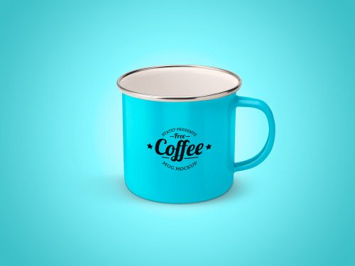 Enameled Mug Mockup Free