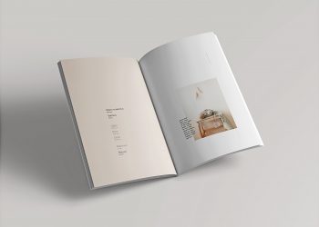 Free Open Magazine Mockup