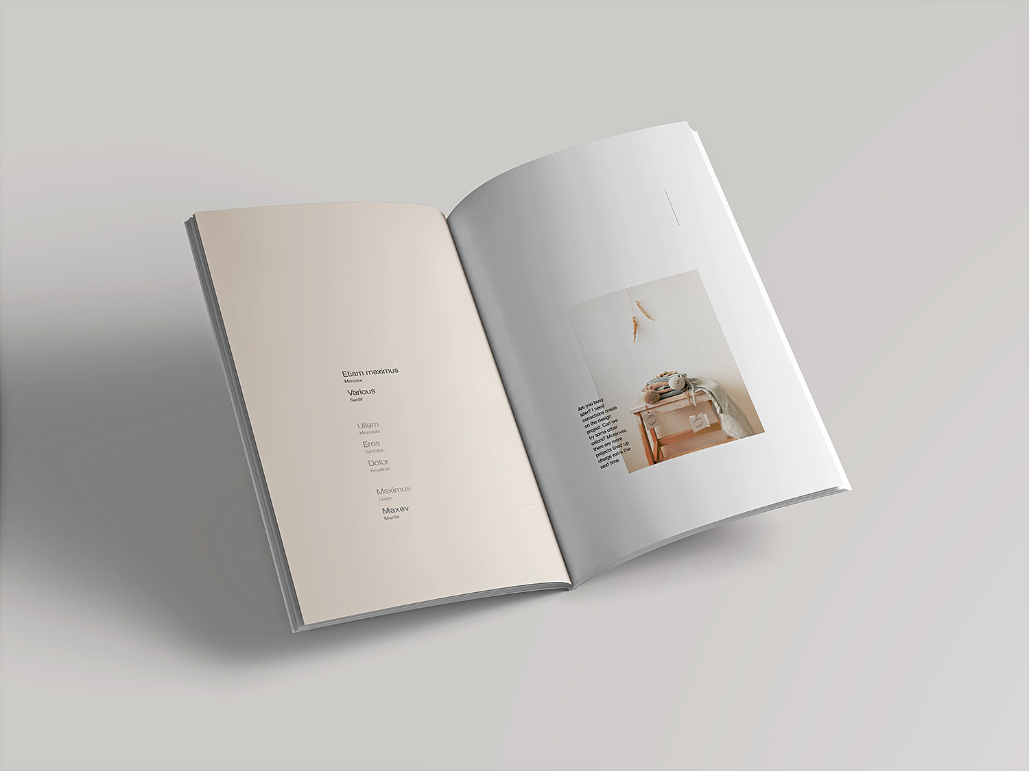 Free Open Magazine Mockup