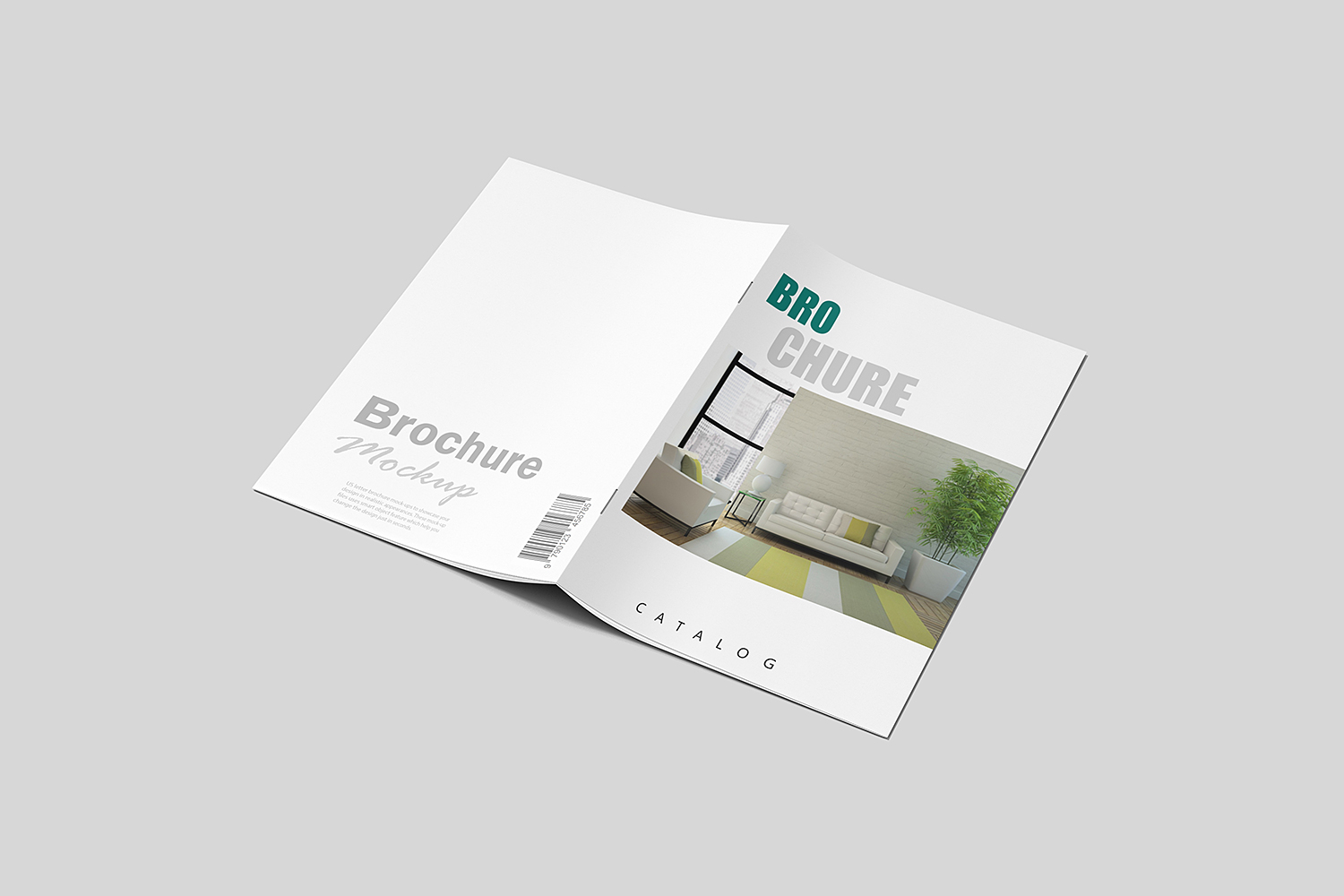 Free Realistic Brochure Mockup