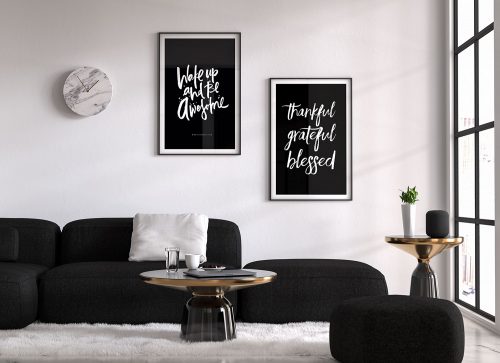 Wall Frame Poster Mockup