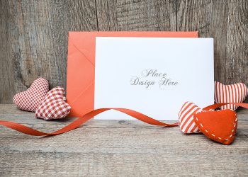 Greeting Card Free Mockup PSD Template