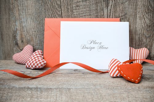 Greeting Card Free Mockup PSD Template