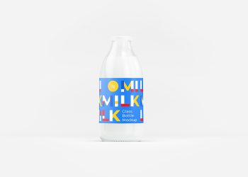 Milk Bottle Mockup Free