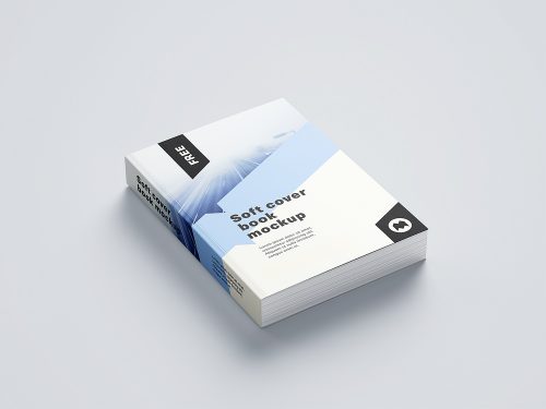 Free Softcover Book Mockup Set