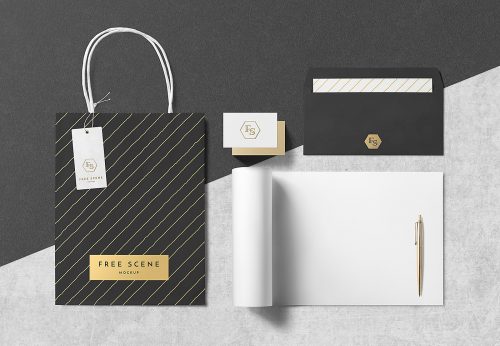 Stationery Scene Mockup