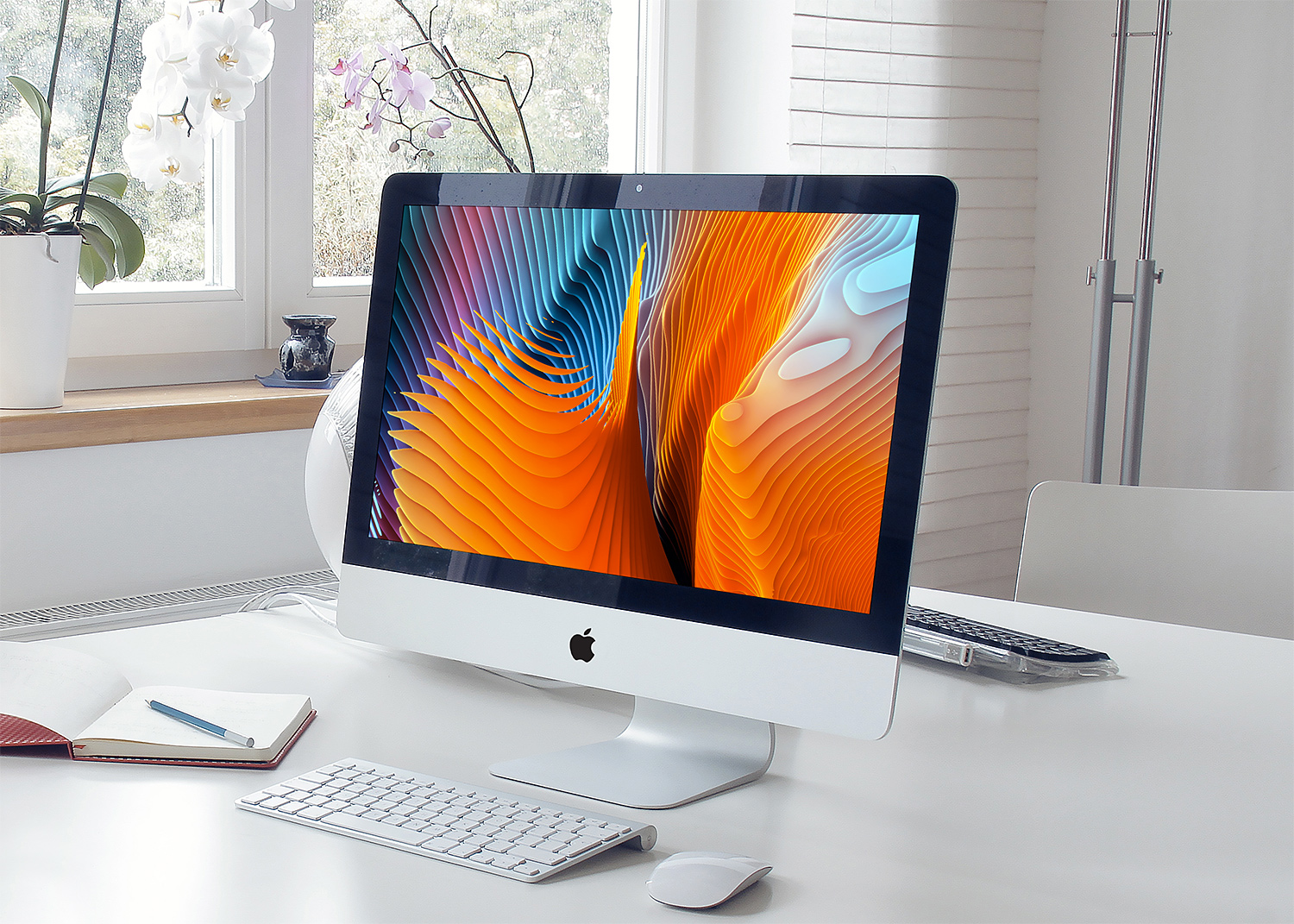 iMac Pro Workspace Mockup