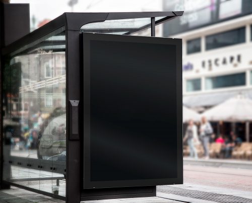 Bus Stop Branding Mockup