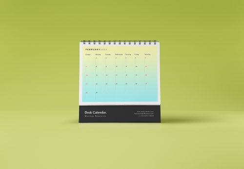 Desk Calendar Free Mockup