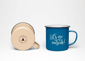 Enamel Mug Free Mockup