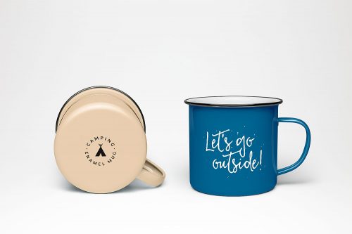 Enamel Mug Free Mockup