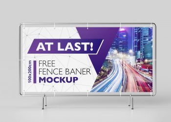 Fence Banner Mockup