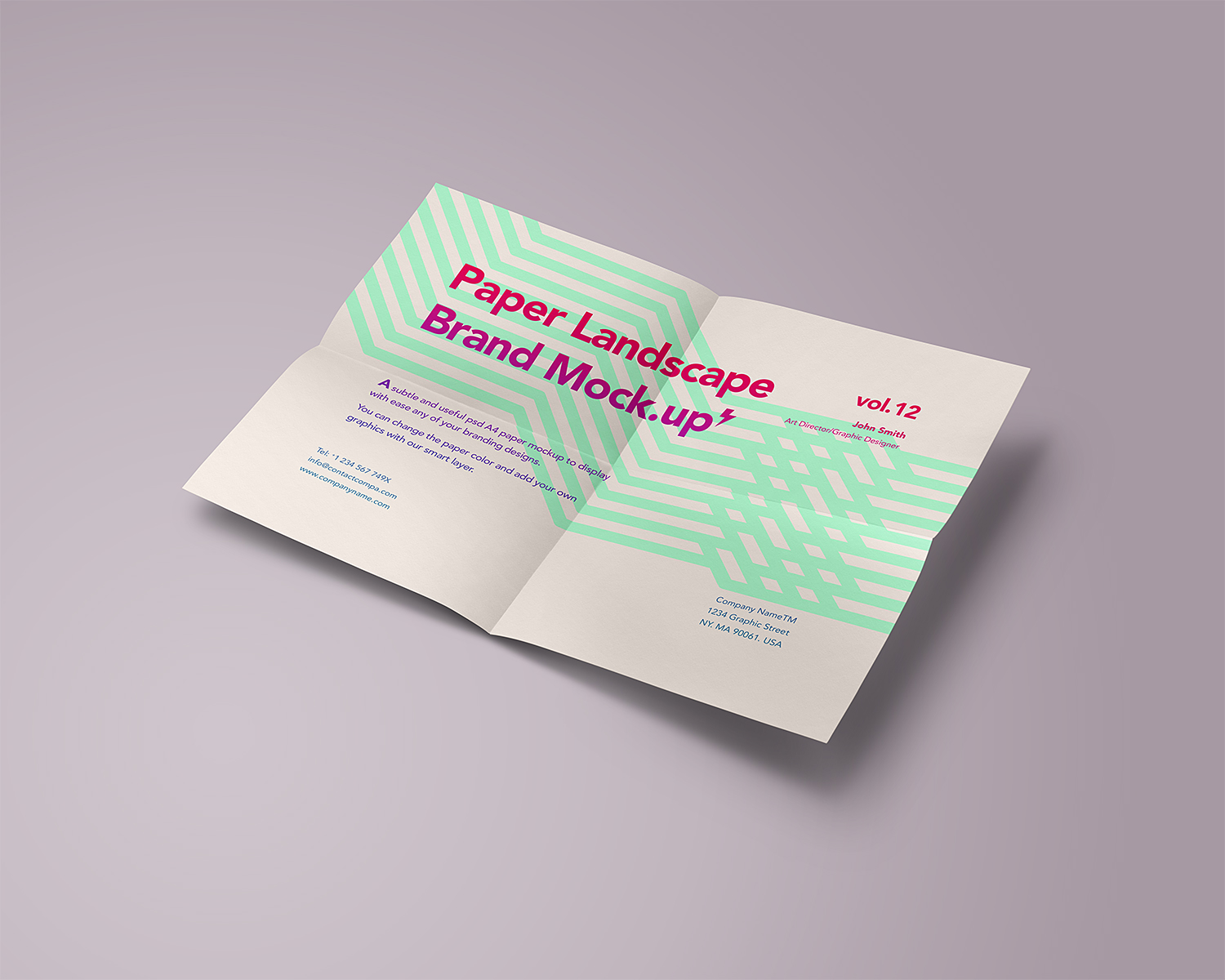 Free A4 Paper Mockup