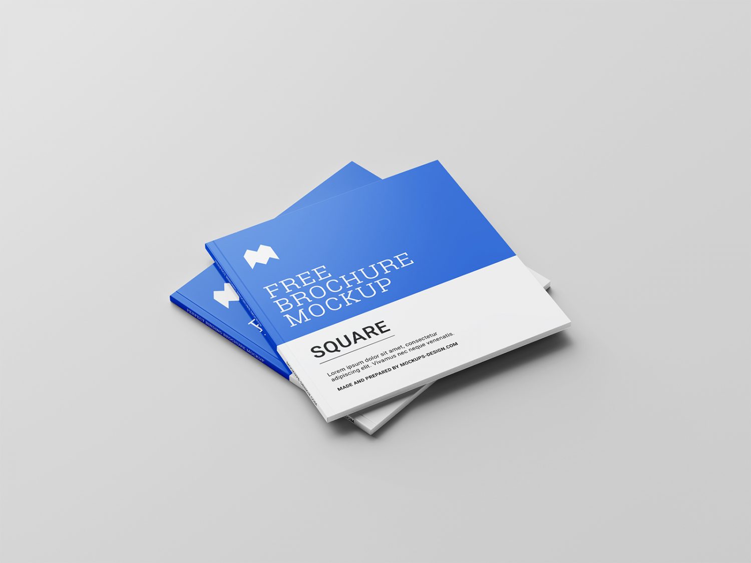 Free Binding Square Brochure Mockup