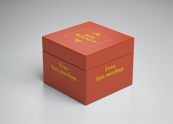 Free Gift Box Mockup