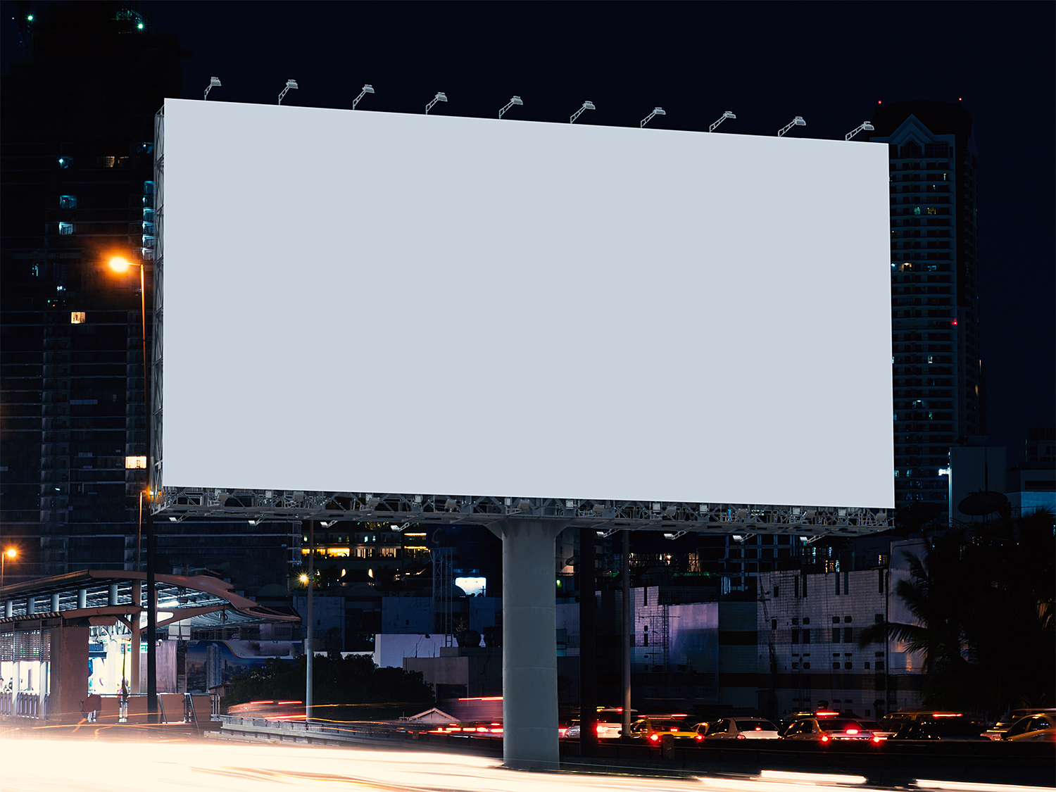 Free Roadside Billboard Mockup