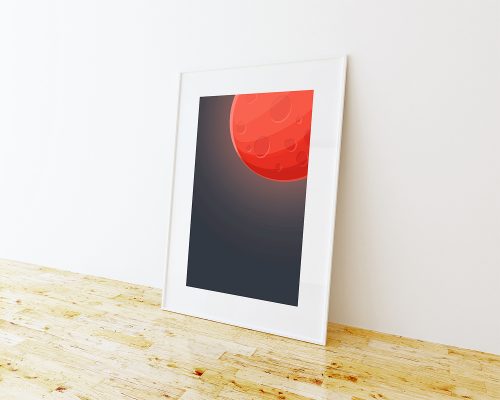 Free Single Poster Frame Mockup