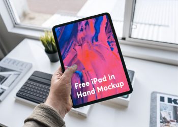 Free iPad Pro 2018 in Hand Mockup