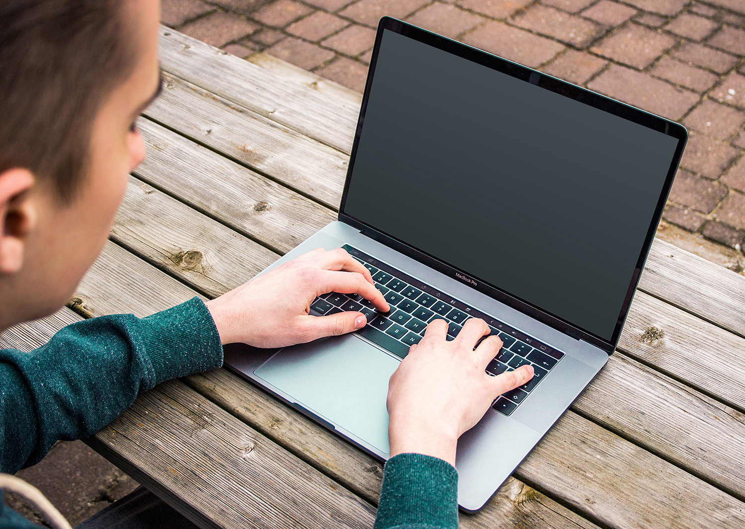 Man Typing On MacBook Pro Mockup 01 Free Mockup World man-typing-on-macbook-pro-mockup-01-free-mockup-world