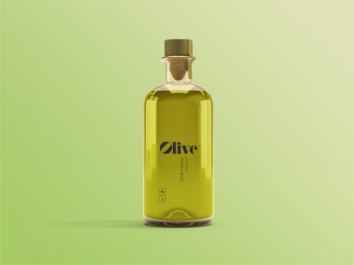 Olive Oil Bottle Mockup