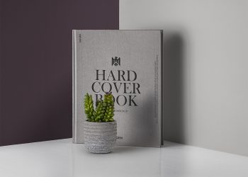 PSD Hardcover Book Catalog Mockup