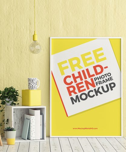 Poster Photo Frame Free Mockup