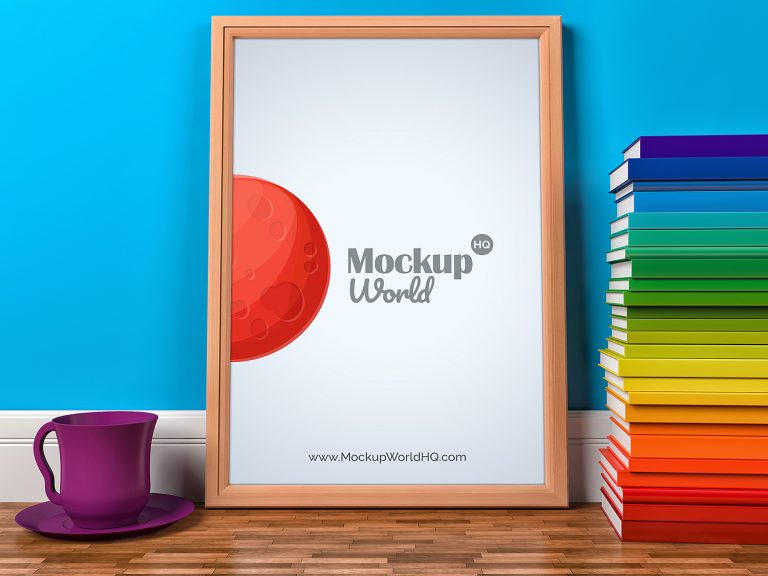 Wood Photo Frame Free Mockup | Free Mockup World