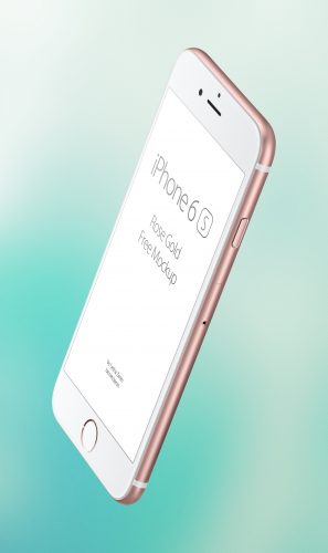 iPhone 6s Rose Gold Edition Mockup