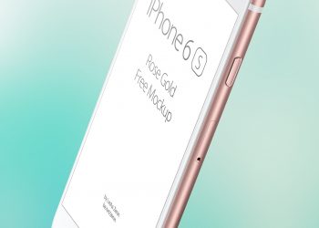 iPhone 6s Rose Gold Edition Mockup