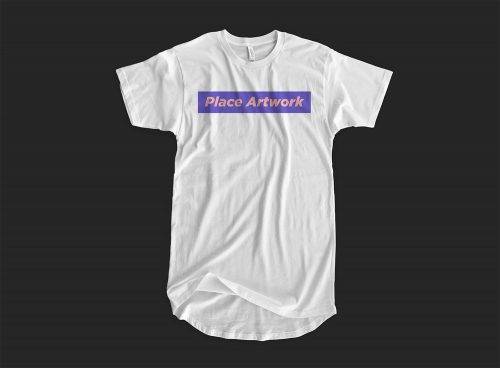 Free Longline T-Shirt Mockup