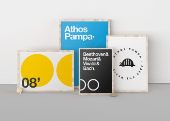 Free Poster Exhibition Mockup