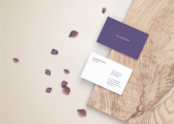 Front & Back Business Card Mockup