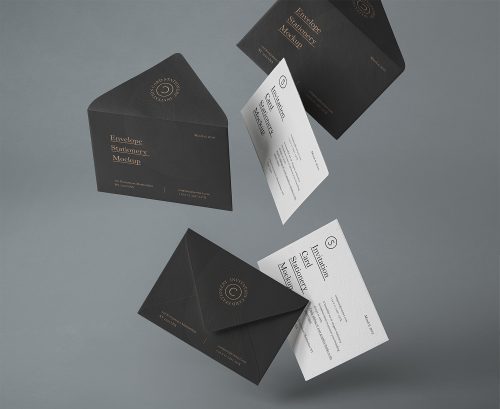 Gravity PSD Invitation Mockup