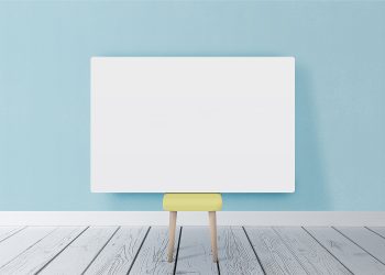 Horizontal Poster Canvas Mockup