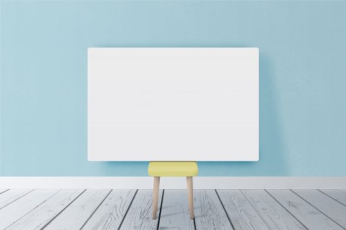 Horizontal Poster Canvas Mockup