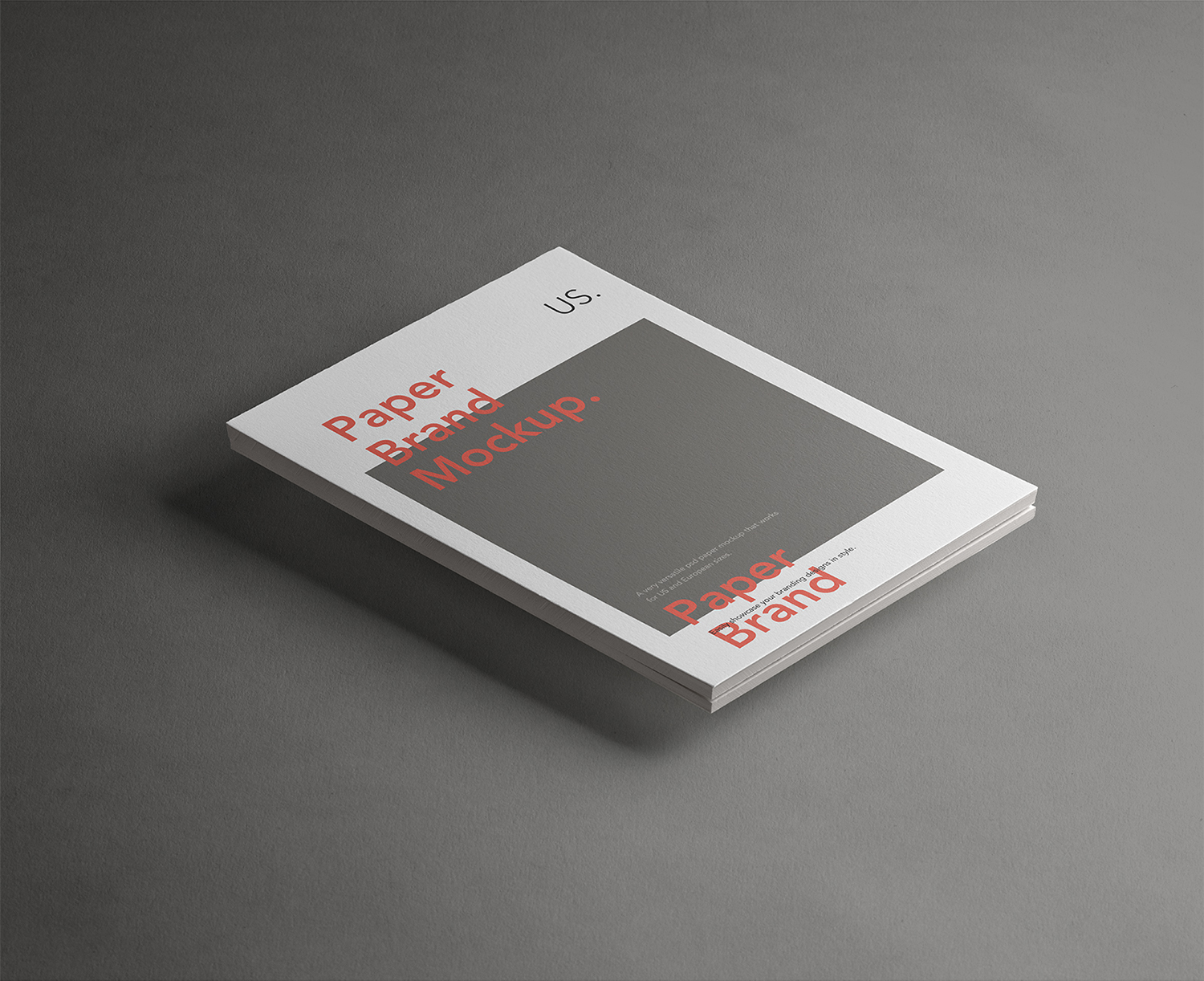 PSD A4 Paper Brand Mockup