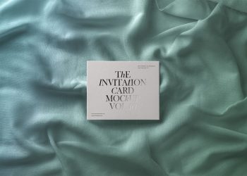 PSD Invitation Card Free Mockup